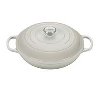 Le Creuset Cacerola baja de hierro fundido, 26 cm, 2, 2 L, Meringue, 21180267164430