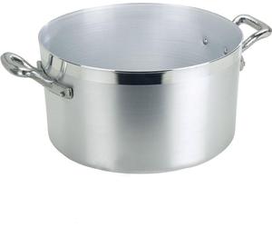 Olla con dos asas, marca Agnelli Pentole, de 38 cm, color gris