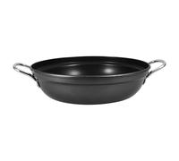 Olla Coreana de Hierro con Asa, 24cm, Gran Capacidad | Acabado Pulido, Resistente al Calor, Limpieza Sencilla, Tolera Altas Temperaturas, Uso en Hogar y Restaurante
