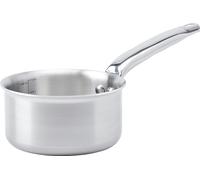 Olla de acero inoxidable de 1 litro, con asa, apta para inducción, marca DE BUYER, línea Alchimy