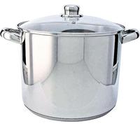 Olla de acero inoxidable de 24 cm para catering, con tapa de vidrio. Marca: Beka, modelo: 13113244