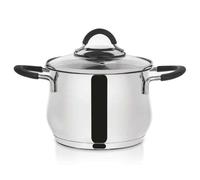Olla de acero inoxidable ORION con tapa, modelo DALIE, de 16 cm y 2,4 litros, apta para cocinas a gas e inducción
