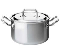 Olla de acero inoxidable Schmortopf, 24 cm de diámetro, 4,7 litros de capacidad, con tapa