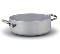 Olla de aluminio de la línea ALMA104PI de Agnelli, con un diámetro de 28 cm, apta para cocinas de inducción