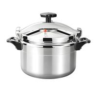 Olla de cocción de 3 L/7 L/9 L/11 L/15 L, profesional de aluminio con sistema de tapa de bloqueo seguro, doble asa, multicocina de cocción adecuada para cocina de gas (9 litros)
