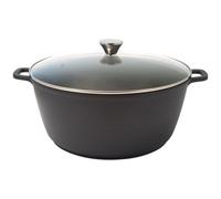 Olla de cocción lenta alta de 36 cm + tapa de cristal - 13,4 Lt - Fundición aluminio cerámica