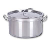 Olla de cocina para gastronomía, de 30 a 100 litros, de acero inoxidable, ideal para todo tipo de cocinas y cocinas grandes, juego de ollas gastronómicas (15 L)