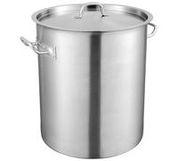 Olla de cocina VEVOR de 39,7 litros, acero inoxidable, 350 x 410 mm. Olla grande para sopas con base compuesta, ideal para espárragos, salsas, etc. Olla de cocina práctica para grandes cantidades, apt