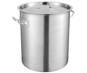 Olla de cocina VEVOR de 39,7 litros, acero inoxidable, 350 x 410 mm. Olla grande para sopas con base compuesta, ideal para espárragos, salsas, etc. Olla de cocina práctica para grandes cantidades, apt