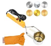 Olla de fusión de plomo portátil, horno de fusión de mano, olla de soldadura de 150-450 °C, tiempo de fusión de 3-8 minutos, capacidad de 3000 g, para moldes de fundición colgantes de metal, con