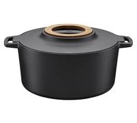 Olla de hierro fundido Fiskars Norden, 6 litros, color , fabricada en hierro fundido, con revestimiento de esmalte, apta para cocinas a gas, halógeno e inducción, y resistente hasta 270 °C