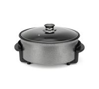 Olla eléctrica Orbegozo PZ 3090, 30 cm, 1500W, capacidad 5 Litros, Tapa de cristal con asa y válvula de seguridad