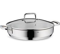 Kela Sartén acero inoxidable FLAVORIA 28 cm 3,2 l - borde alto, inducción, tapa, sin recubrimiento