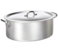 Olla ovalada Agnelli Kochtopf con tapa, fabricada en aluminio, con 2 asas de acero inoxidable