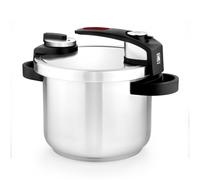 OLLA RAPIDA TEKNA BRA A185603 - 22CM - 7L - ACERO INOXIDABLE 18/10 - TRIPLE FONDO DIFUSOR - MANGO ERGONÓMICO - ASAS BAQUELITA TERMO RESISTENTE