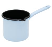 Olla Riess con asa, 12 cm, 1 litro, esmalte para hornear, color azul