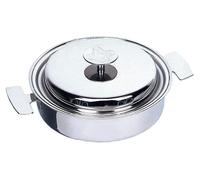 Olla Schmortopf de 20 cm con tapa, fabricada en acero inoxidable 18/10