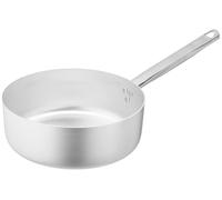 Olla Schmortopf de aluminio, 3 mm de grosor, 24 cm de diámetro, con 1 asa, color plateado/
