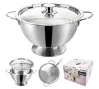 Olla sopera de acero inoxidable, 4,5 L