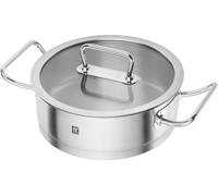 Olla Zwilling PRO Series 65127-240-0 con tapa, de acero inoxidable, con un diámetro de 24 cm, apta para cocinas de inducción
