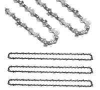 Ollanoos 3 cadenas de motosierra de 16 pulgadas (40 cm), 56 eslabones de transmisión, paso LP de 3/8 pulgadas, cadena de calibre de 0.50 pulgadas de repuesto para Dolmar Mac, repuesto para Einhell