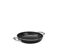 Ollas Agnelli Alblack Pan de Aluminio, 5 mm de Espesor, con 2 Asas en Acero Inoxidable, Negro, 32 cm