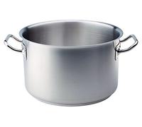 Ollas Agnelli Alta Cazuela con Dos Asas, 18/10 de Acero Inoxidable, Plata, 15 litros