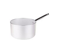 Ollas Agnelli Cazuela cilíndricos, de Aluminio, de Espesor 5 mm, Alta Radiante, con Mango de Acero Inoxidable, Plata, 3,3 litros