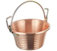 Ollas Agnelli Cobre y pastelería cocm44 m24 Family Cooking - Caldero con Mango Arco, 24 cm