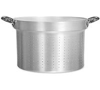 Ollas Agnelli Colador cilíndricos para Pan, de Aluminio, con 2 Asas en Acero Inoxidable, Plata, 28 cm