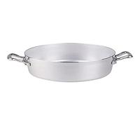 Ollas Agnelli fama622 Cacerola Baja con 2 Asas, Aluminio, Plata