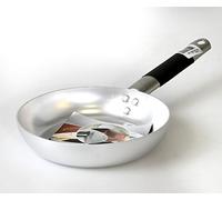 Ollas Agnelli Pan avellanado Baja, Aluminio, 3 mm de Espesor, con Mango Tubular de Acero Inoxidable Cool, de Plata, 24 cm