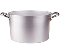 Ollas Agnelli Pan de Aluminio, con Dos Asas de Acero Inoxidable, 94 litros, Plata
