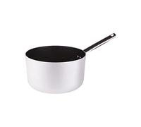 Ollas Agnelli Platinum Cacerola Alta de Aluminio, con Mango Tubular de Acero Inoxidable, Plata, 20 cm