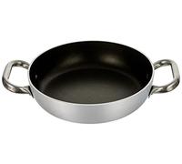 Ollas Agnelli Platinum Pan de Aluminio, con Dos Asas en Acero Inoxidable, Plata, 20 cm