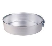 Ollas Agnelli Tortiera cilíndricos con Anillo, Aluminio, Plata, 40 cm