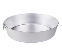 Ollas Agnelli Tortiera con Anillo cónico BLTF Aluminio, Plata, 34 cm
