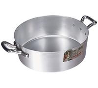 Ollas Baja cazuela Agnelli, Aluminio BLTF, con 2 Asas en Acero Inoxidable, Plata, 30 cm