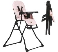 Olmitos - Trona evolutiva Bebé Plegable Ligera y Ultracompacta MINNA Pink