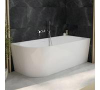 OLTENS Delva: Bañera con panel frontal, dimensiones 150 x 75 cm, para instalación en esquina, lado derecho