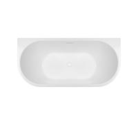Oltens Delva bañera de pared 170x80 cm oval blanco 12019000