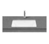 Oltens Drammen lavabo 48x36.5 cm rectangular bajo encimera blanco brillante 40106000