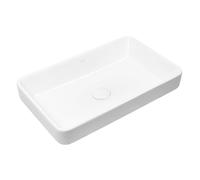 Oltens Fossa lavabo 55x34 cm rectangular sobre encimera blanco brillante 40801000