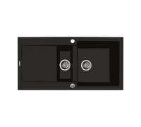Oltens Gravan fregadero de granito 100x50 cm negro 72300300