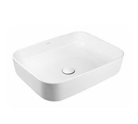 Oltens Hadsel lavabo 50x40 cm rectangular sobre encimera blanco brillante 40808000