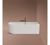 Oltens Hamnes bañera de esquina 160x75 cm oval blanco 11008000
