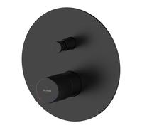 Oltens Hamnes grifo de bañera y ducha empotrado negro mate 34106300