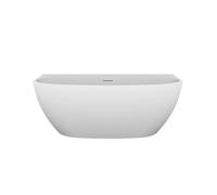 Oltens Luma bañera de pared 160x75 cm oval blanco 12027000