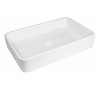 Oltens Lustra lavabo 60.5x35 cm rectangular sobre encimera blanco brillante 40306000