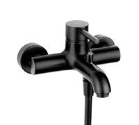 Oltens Molle grifo de bañera y ducha a pared negro mate 34000300